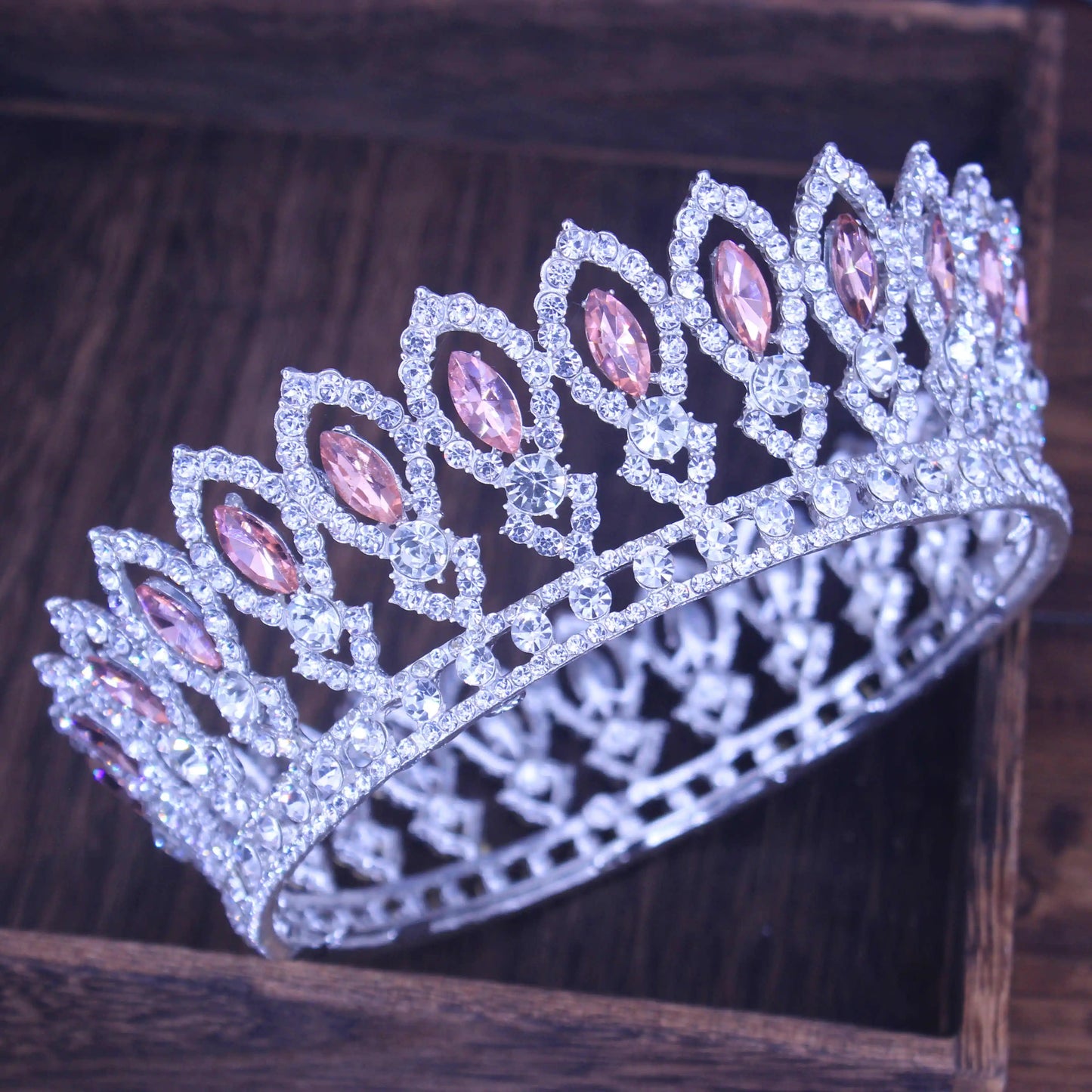 Crystal Queen Tiara Crown Wedding Bridal Pageant Diadem For Bride Tiaras and Crowns Headpiece Women Hair Jewelry Accessories - EUFASHIONBAGS