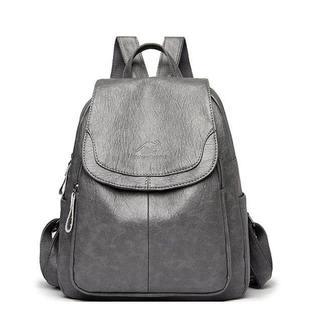 Women Large Backpack Purses High Quality Leather Female Vintage Bag School Bags Travel Bagpack Bookbag Rucksack