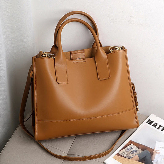 Luxury Handbags Women Bags Designer Leather Cowhide Bag Leather Shoulder Women Tote - EUFASHIONBAGS