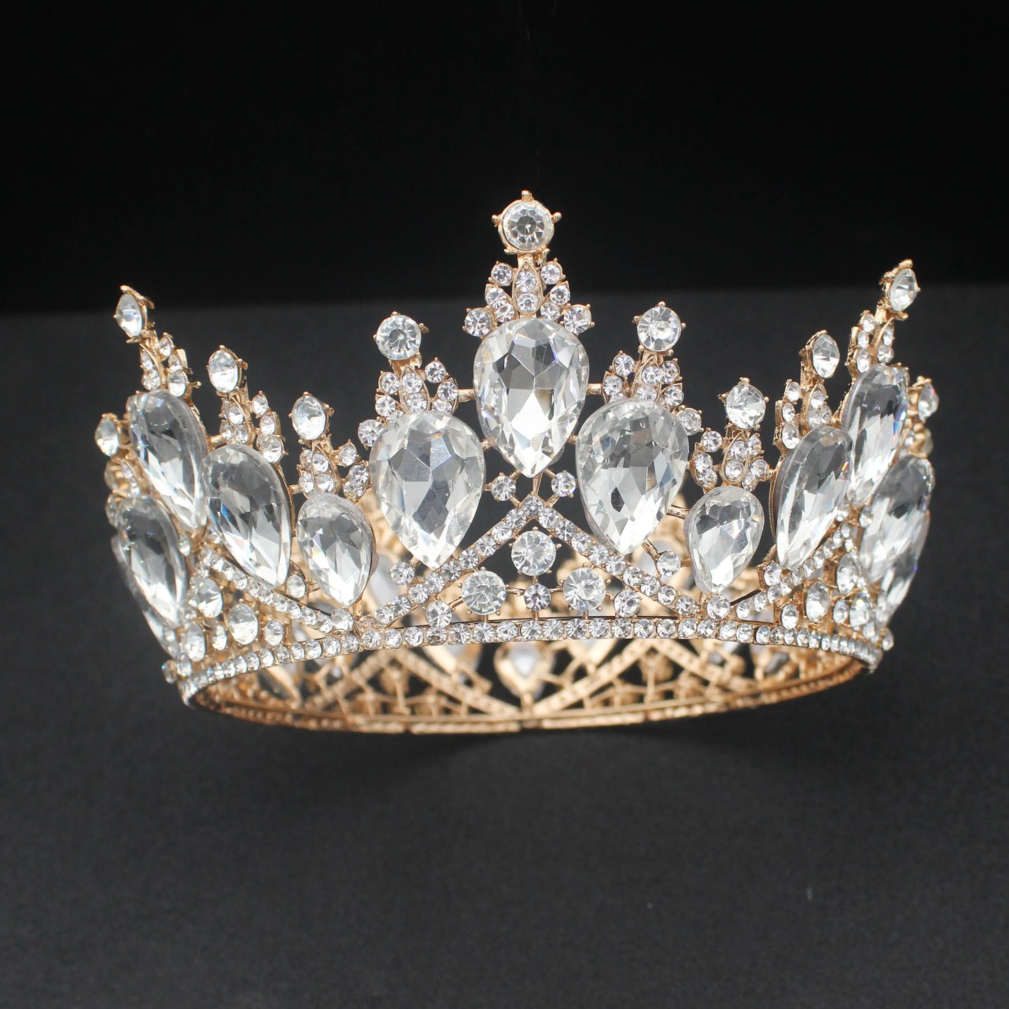 Luxury Crystal Baroque Tiaras and Crowns Women Girl Pageant Prom Diadem Wedding Bridal Headpiece Beauty Hair Jewelry Accessories - EUFASHIONBAGS