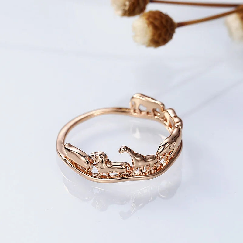 Simple Stylish Animal Rings for Women Hand-made Design Cute Girls Gift Versatile Female Party Accessories Fashion Jewelry