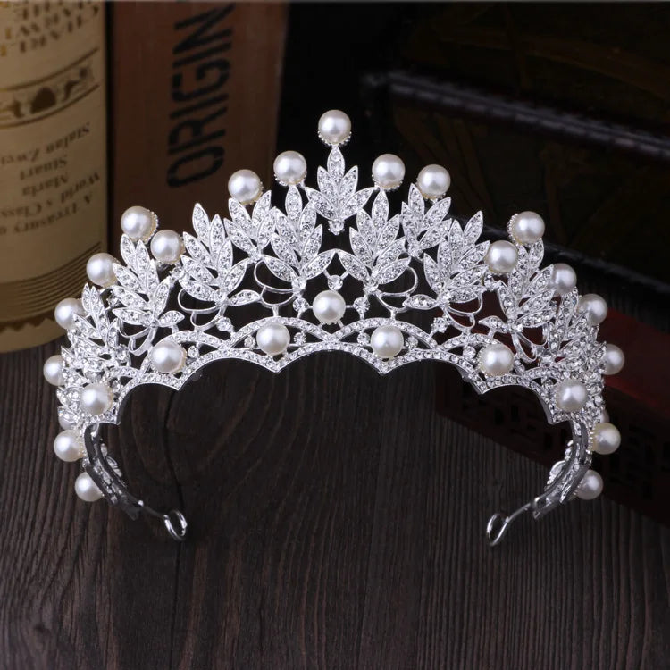 Diverse Silver Gold Color Crystal Crowns Bride tiara Fashion Queen For Wedding Crown Headpiece Wedding Hair Jewelry Accessories - EUFASHIONBAGS