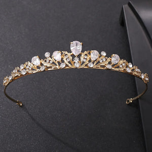 Luxury Rhinestone Tiara Crown For Bride Women Girl Headpiece sparkling Zircon Diadem Wedding Bridal Hair Jewelry Accessories