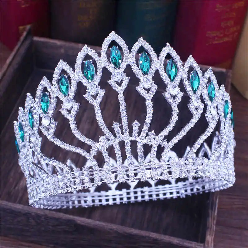 Fashion Crystal Tiaras and Crowns Bridal Pageant Diadem Headpiece Women Bride Hair Wedding Hair Jewelry Accessories - EUFASHIONBAGS