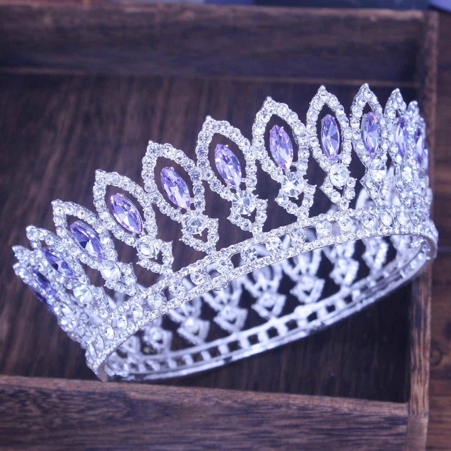 Crystal Queen Tiara Crown Wedding Bridal Pageant Diadem For Bride Tiaras and Crowns Headpiece Women Hair Jewelry Accessories - EUFASHIONBAGS