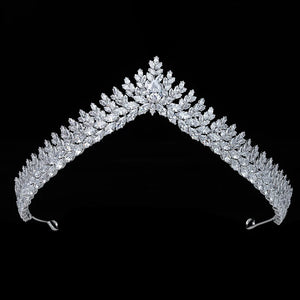 Tiaras and Crown Shiney Zirconia Bride Wedding Headband Party Women Hair Accessories Corona Princesa