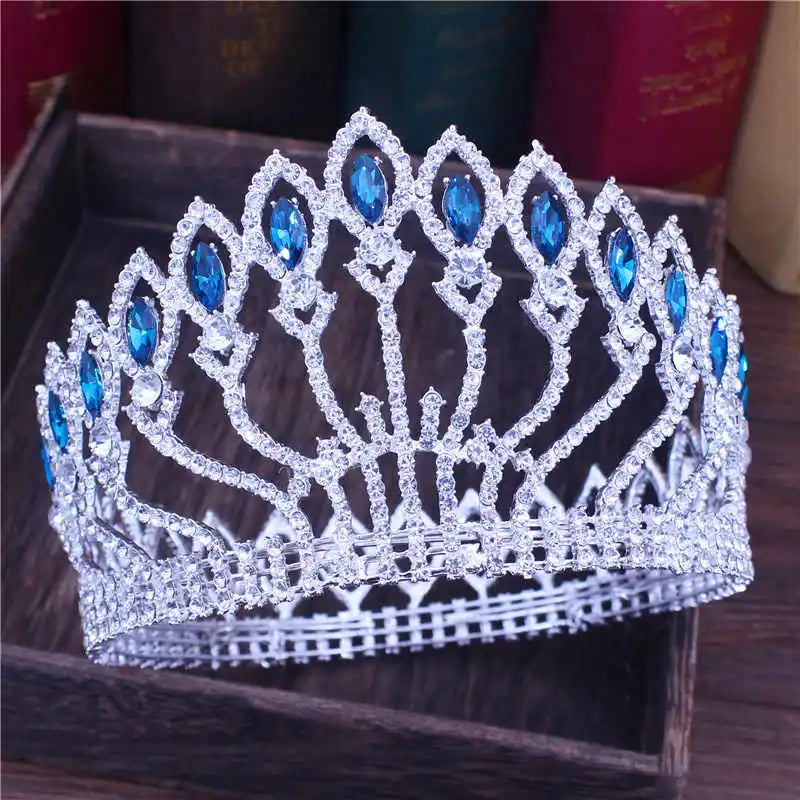 Fashion Crystal Tiaras and Crowns Bridal Pageant Diadem Headpiece Women Bride Hair Wedding Hair Jewelry Accessories - EUFASHIONBAGS