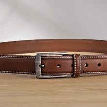 Cargar imagen en el visor de la galería, Men Top Layer Leather Casual Belt Vintage Pin Buckle Genuine Leather Belts For Men