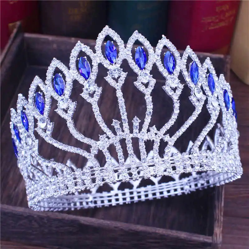 Fashion Crystal Tiaras and Crowns Bridal Pageant Diadem Headpiece Women Bride Hair Wedding Hair Jewelry Accessories - EUFASHIONBAGS