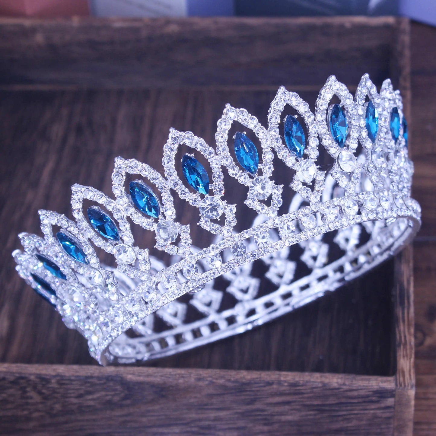 Crystal Queen Tiara Crown Wedding Bridal Pageant Diadem For Bride Tiaras and Crowns Headpiece Women Hair Jewelry Accessories - EUFASHIONBAGS