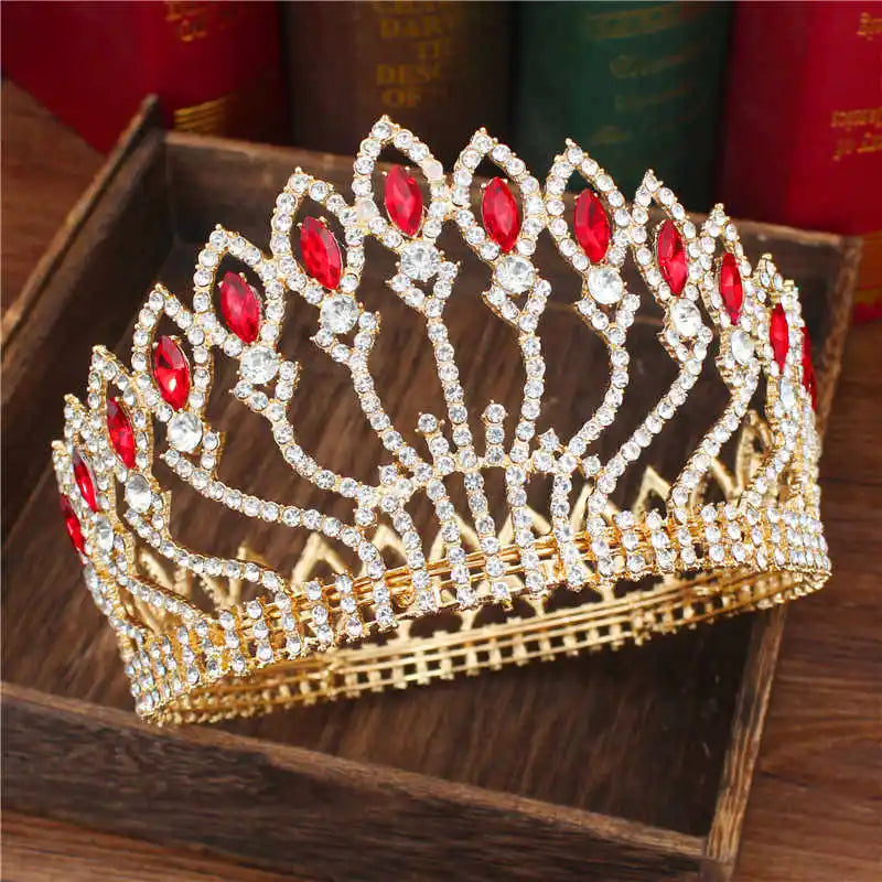 Fashion Crystal Tiaras and Crowns Bridal Pageant Diadem Headpiece Women Bride Hair Wedding Hair Jewelry Accessories - EUFASHIONBAGS