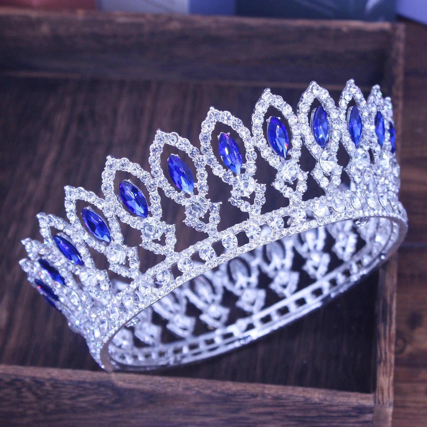 Fashion Crystal Tiaras and Crowns Bridal Pageant Diadem Headpiece Women Bride Hair Wedding Hair Jewelry Accessories - EUFASHIONBAGS