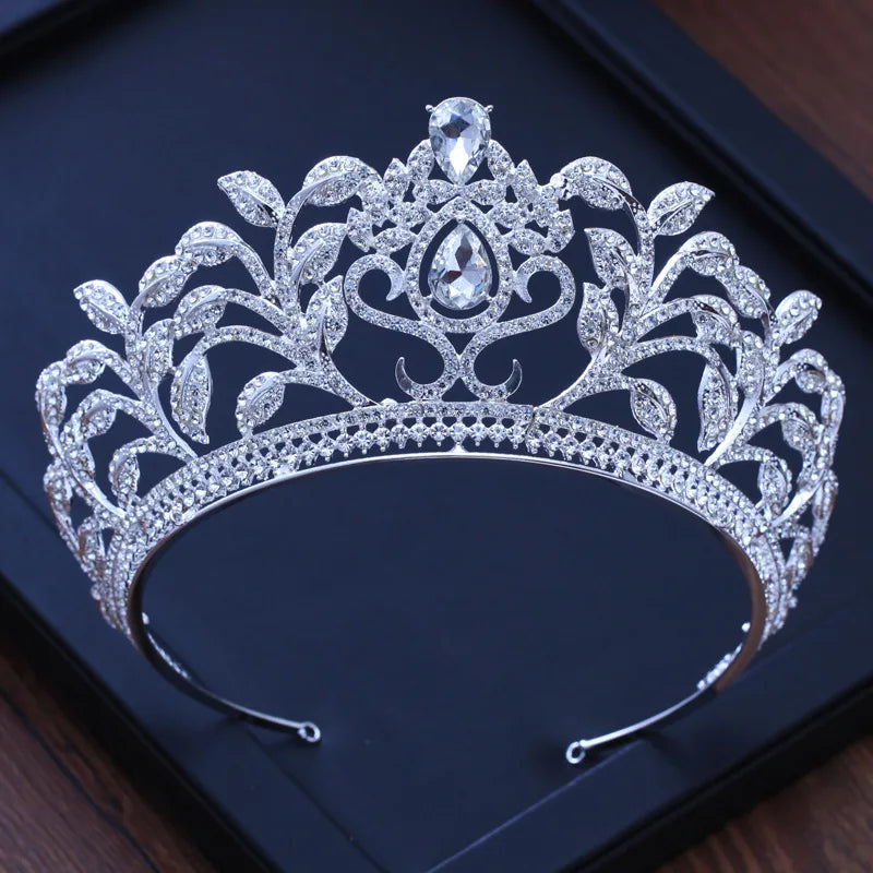 Diverse Silver Gold Color Crystal Crowns Bride tiara Fashion Queen For Wedding Crown Headpiece Wedding Hair Jewelry Accessories - EUFASHIONBAGS