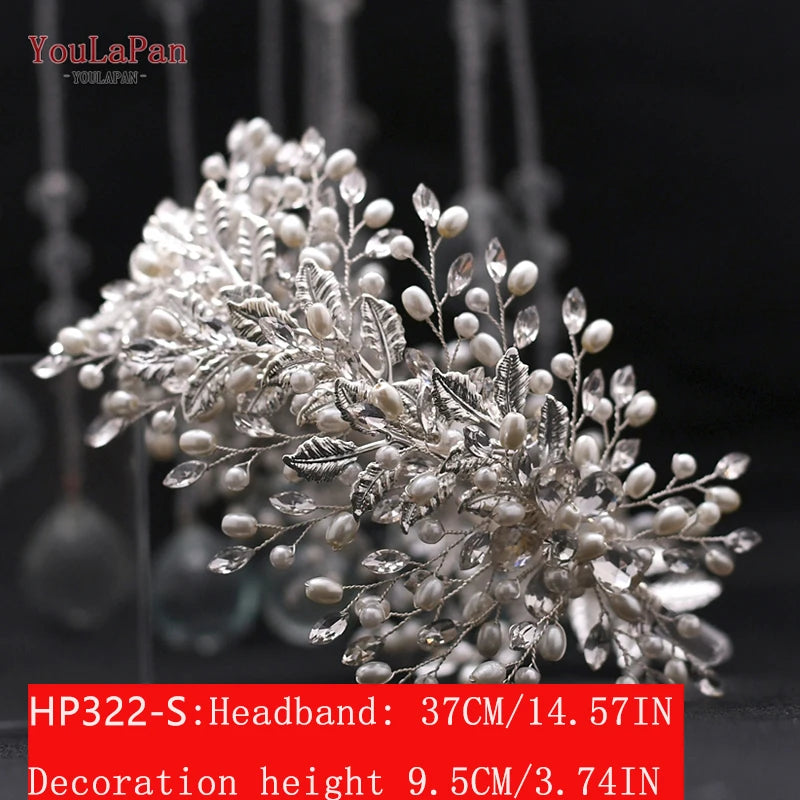 Bridal Tiaras for Wedding Rhinestone Hair Piece Crystal Headpiece Wedding Headpieces for Bride Hair Jewelry HP304 - EUFASHIONBAGS