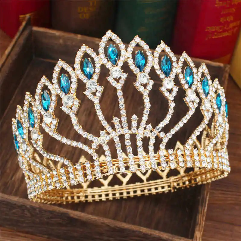 Fashion Crystal Tiaras and Crowns Bridal Pageant Diadem Headpiece Women Bride Hair Wedding Hair Jewelry Accessories - EUFASHIONBAGS