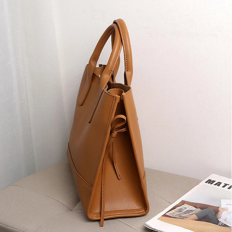 Luxury Handbags Women Bags Designer Leather Cowhide Bag Leather Shoulder Women Tote - EUFASHIONBAGS