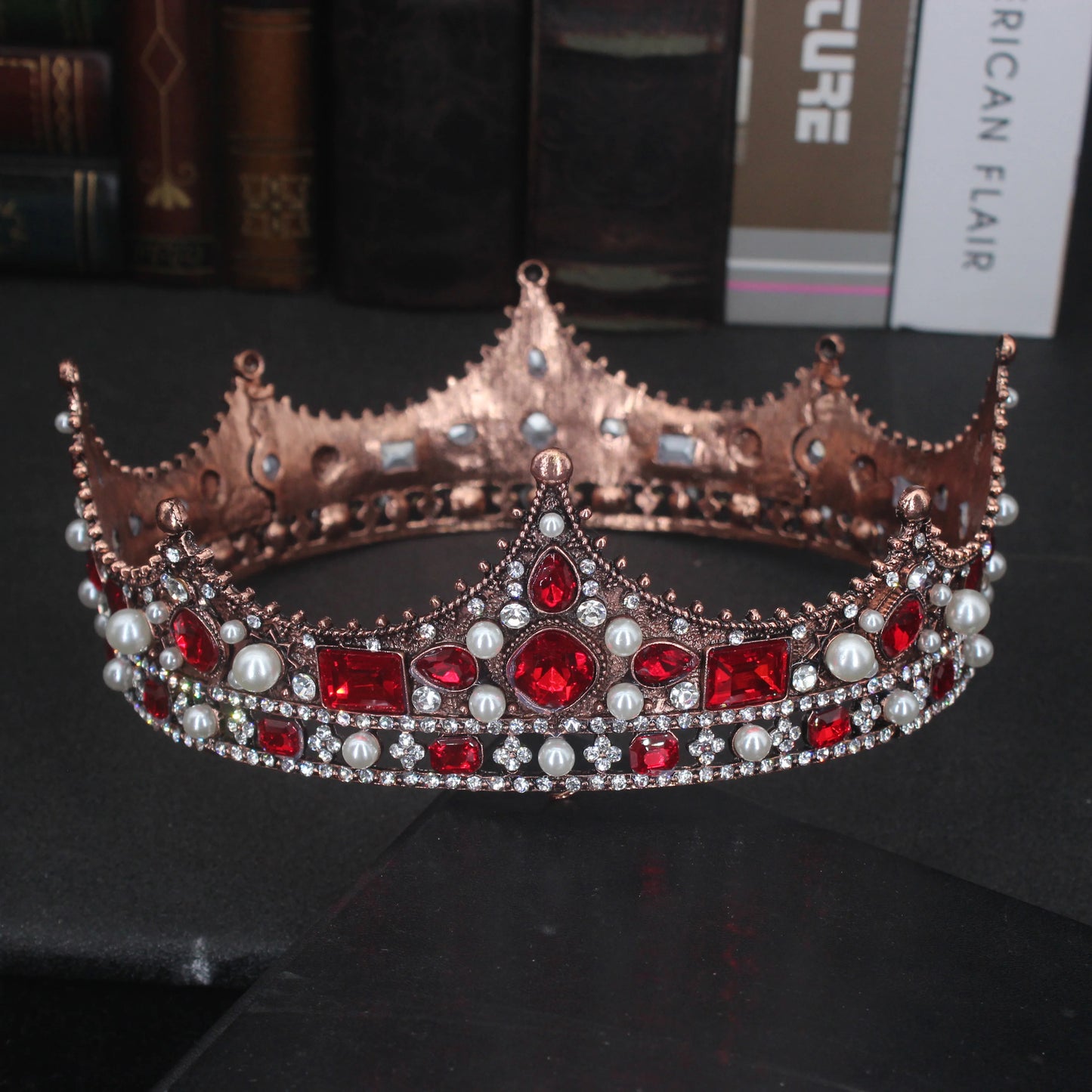 Royal Crowns Queen King Pageant Prom Tiara Diadem Vintage Men Crown Head Jewelry Accessories Hair Ornaments - EUFASHIONBAGS