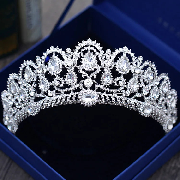 Diverse Silver Gold Color Crystal Crowns Bride tiara Fashion Queen For Wedding Crown Headpiece Wedding Hair Jewelry Accessories - EUFASHIONBAGS