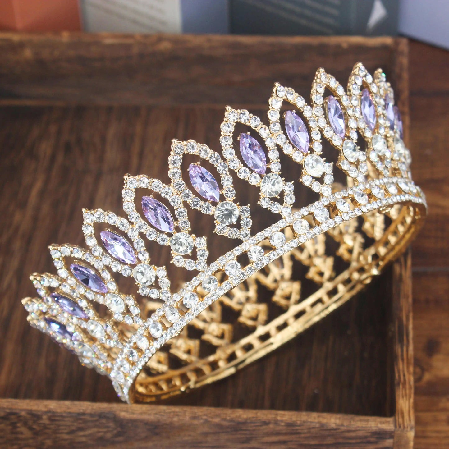 Crystal Queen Tiara Crown Wedding Bridal Pageant Diadem For Bride Tiaras and Crowns Headpiece Women Hair Jewelry Accessories - EUFASHIONBAGS