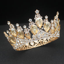 Cargar imagen en el visor de la galería, Crystal Baroque Tiara Crowns For Bride Women Girl Pageant Prom Diadem Wedding Bridal Headpiece Beauty Hair Jewelry Accessories