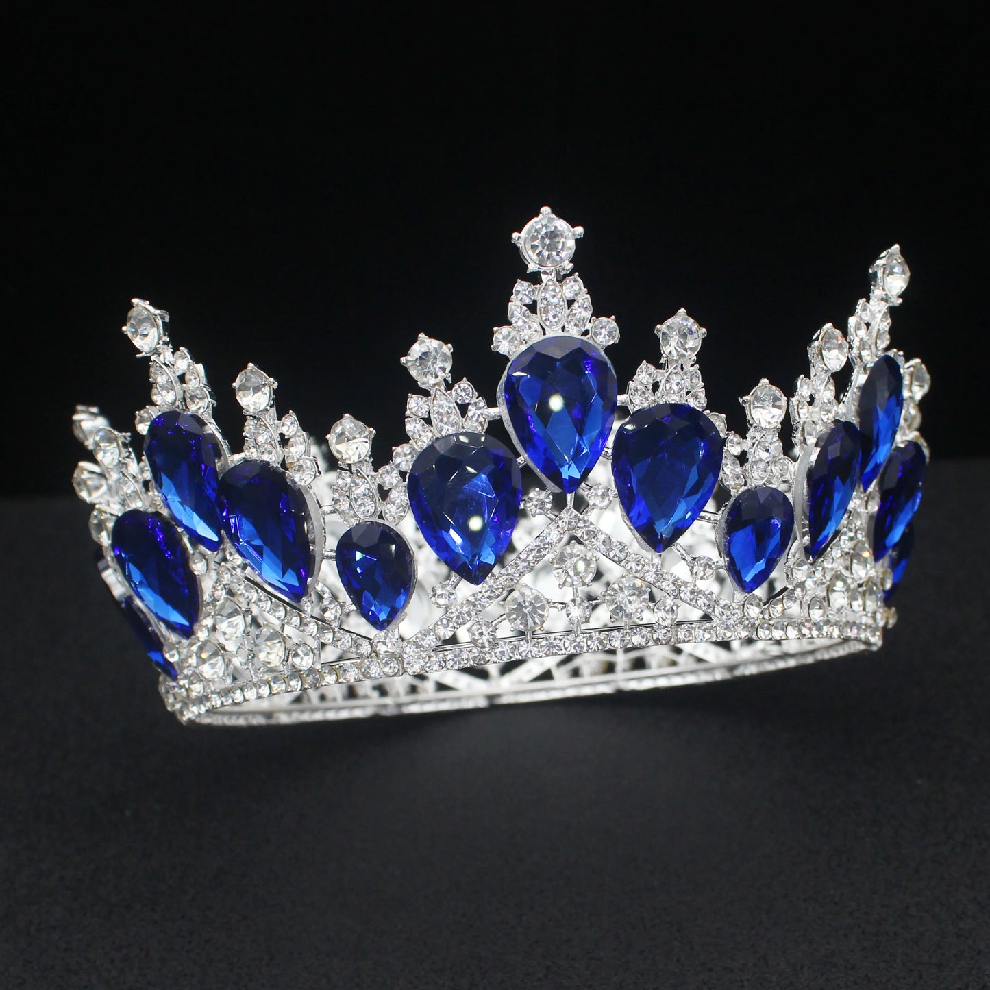 Luxury Crystal Baroque Tiaras and Crowns Women Girl Pageant Prom Diadem Wedding Bridal Headpiece Beauty Hair Jewelry Accessories - EUFASHIONBAGS