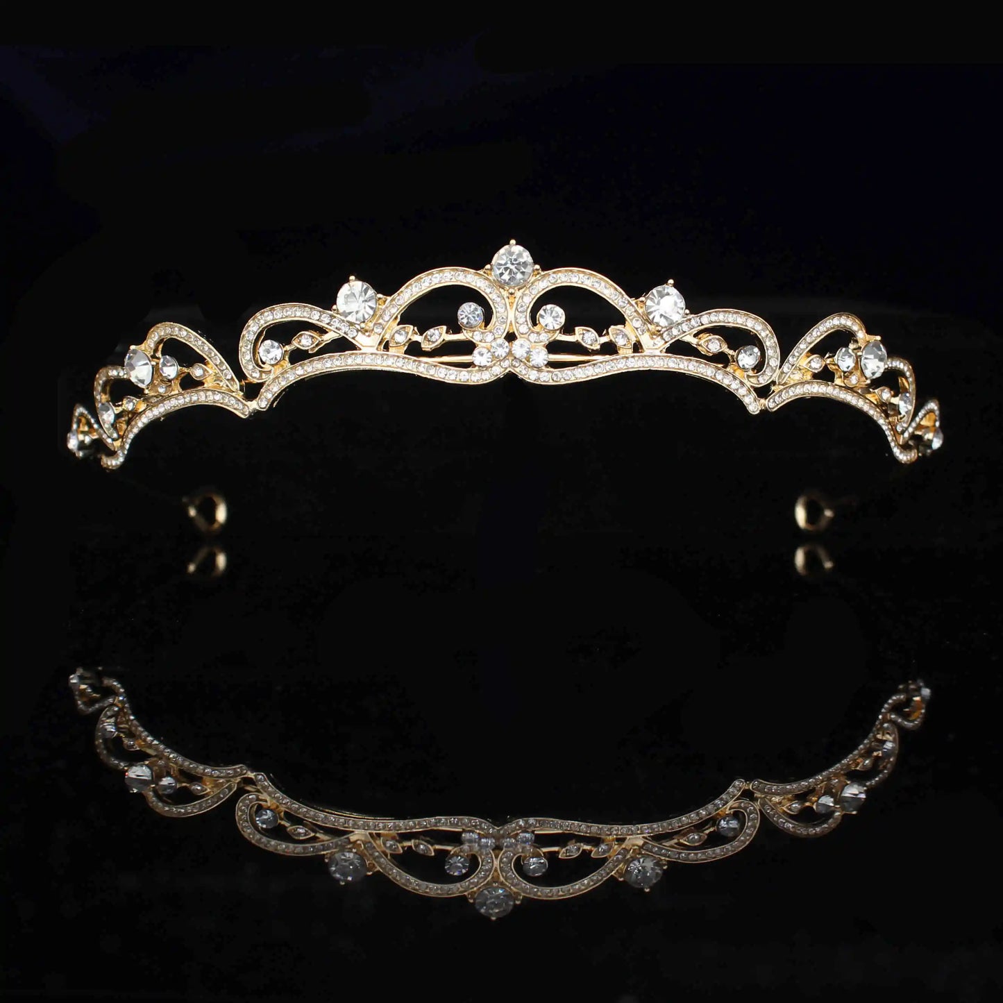 Crystal Queen Tiara Crown Wedding Bridal Pageant Diadem For Bride Tiaras and Crowns Headpiece Women Hair Jewelry Accessories - EUFASHIONBAGS