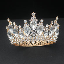 Cargar imagen en el visor de la galería, Crystal Baroque Tiara Crowns For Bride Women Girl Pageant Prom Diadem Wedding Bridal Headpiece Beauty Hair Jewelry Accessories