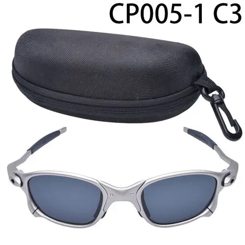 Man Polarized Sunglasses Cycling Glasses UV400 Fishing Sunglasses Metal Bicycle Goggles Cycling Eyewear Riding Glasses D4-5 - EUFASHIONBAGS