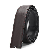 Carica l&#39;immagine nel visualizzatore di Gallery, High Quality Without Buckle Leather Belt For Jeans Men Wide 3.4 CM Suit For Reversible Buckle