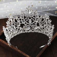 画像をギャラリービューアに読み込む, European Baroque Sparkling Crystal Big Bridal Tiara Crown Rhinestone Pageant Diadem Couronne De Mariage Wedding Hair Accessories