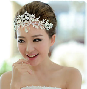 Bridal Beauty Rhinestone Headdress Crystal Headbands Women Hair Jewelry Wedding Accessories Crystal Tiaras And Crowns Head Chain