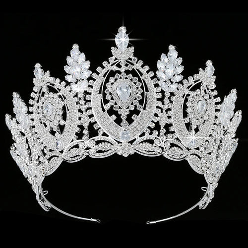 Tiaras And Crowns Classic Geometric Zircon Design Simple Elegant Women Wedding Hair Accessories BC4573 Haar Sieraden