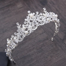 画像をギャラリービューアに読み込む, Luxury Elegant Crystal Pearl Bridal Crown Woman Tiaras Hair Jewelry Ornaments Hairwear Bride Headbands Wedding Hair Accessories