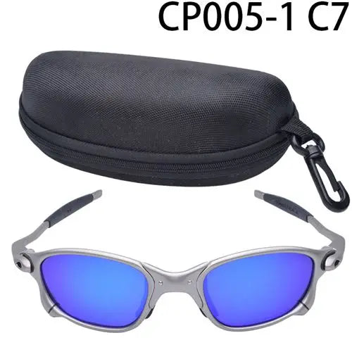 Man Polarized Sunglasses Cycling Glasses UV400 Fishing Sunglasses Metal Bicycle Goggles Cycling Eyewear Riding Glasses D4-5