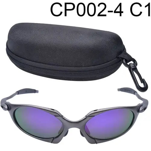 Man Polarized Sunglasses Cycling Glasses UV400 Fishing Sunglasses Metal Bicycle Goggles Cycling Eyewear Riding Glasses C3-8