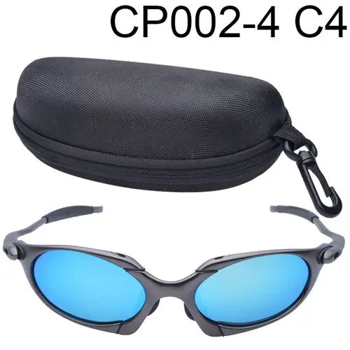 Man Polarized Sunglasses Cycling Glasses UV400 Fishing Sunglasses Metal Bicycle Goggles Cycling Eyewear Riding Glasses C3-8 - EUFASHIONBAGS