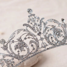 Cargar imagen en el visor de la galería, Gorgeous Sparkling Bridal Crystal Tiara Crowns Princess Queen Pageant Prom Rhinestone Veil Tiara Headband Wedding Hair Accessory