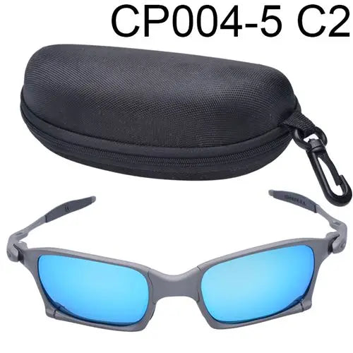 Man Polarized Sunglasses Cycling Glasses UV400 Fishing Sunglasses Metal Bicycle Goggles Cycling Eyewear Riding Glasses A1-4