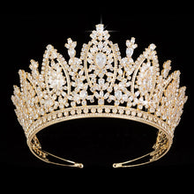 Laden Sie das Bild in den Galerie-Viewer, Princess Crown Classic Design Elegant Wedding Bridal Hair Jewelry Tiaras And Crowns Women Zircon BC5069 Corona Princesa