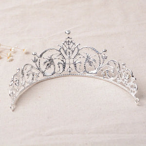 Gorgeous Sparkling Bridal Crystal Tiara Crowns Princess Queen Pageant Prom Rhinestone Veil Tiara Headband Wedding Hair Accessory