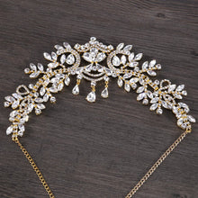 Cargar imagen en el visor de la galería, Bridal Beauty Rhinestone Headdress Crystal Headbands Women Hair Jewelry Wedding Accessories Crystal Tiaras And Crowns Head Chain