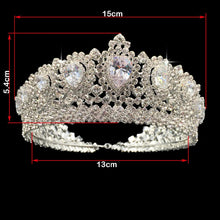 画像をギャラリービューアに読み込む, New Bling Wedding Crown Diadem Tiara With Zirconia Crystal Woman Tiaras and Crowns For Pageant Party