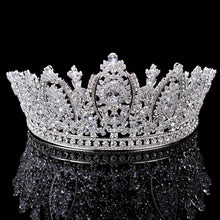 Laden Sie das Bild in den Galerie-Viewer, Princess Crown Classic Design Elegant Wedding Bridal Hair Jewelry Tiaras And Crowns Women Zircon BC5069 Corona Princesa