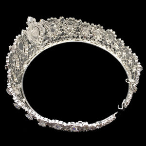 New Bling Wedding Crown Diadem Tiara With Zirconia Crystal Woman Tiaras and Crowns For Pageant Party