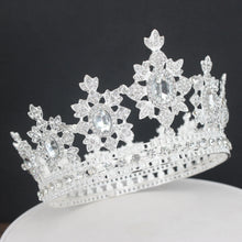 Cargar imagen en el visor de la galería, Crystal Queen King Tiara Crown Bridal Diadem Women Girl Pageant Prom Hair Ornaments Wedding Bride Hair Jewelry Accessories