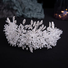 画像をギャラリービューアに読み込む, Luxury Crystal Beads Floral Wedding Headbands Bridal Hair Accessories Rhinestone Crown Hairband Bride Tiaras Handmade Headpiece