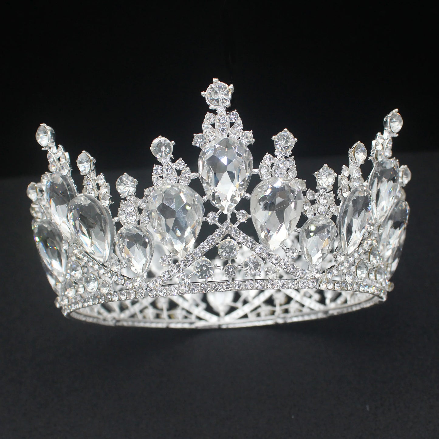 Luxury Crystal Baroque Tiaras and Crowns Women Girl Pageant Prom Diadem Wedding Bridal Headpiece Beauty Hair Jewelry Accessories - EUFASHIONBAGS