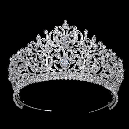 Crown Women Party Hair Jewelry Vintage Luxury Rhinestone Wedding Hair Accessories Corona Princesa