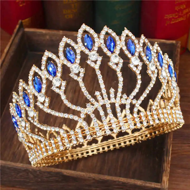 Fashion Crystal Tiaras and Crowns Bridal Pageant Diadem Headpiece Women Bride Hair Wedding Hair Jewelry Accessories - EUFASHIONBAGS