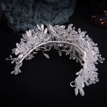 画像をギャラリービューアに読み込む, Luxury Crystal Beads Floral Wedding Headbands Bridal Hair Accessories Rhinestone Crown Hairband Bride Tiaras Handmade Headpiece